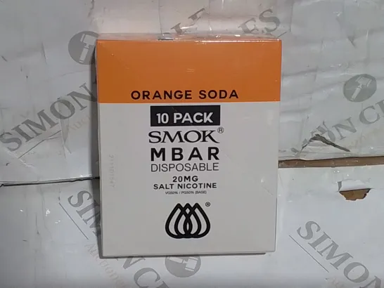 SEALED SMOK M BAR DISPOSABLE 10-PACK - ORANGE SODA