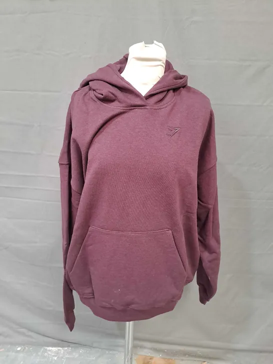 GYMSHARK REST DAY SWEATS HOODIE IN PURPLE - SMALL