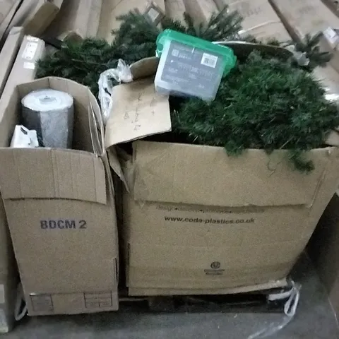 PALLET OF ASSORTED CHRISTMAS DECORATIONS