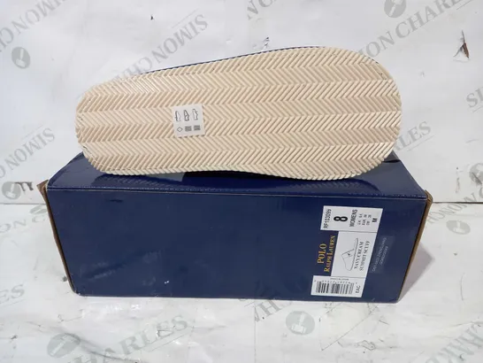 BOXED PAIR OF RALPH LAUREN POLO WOMEN'S MEMORY FOAM SLIP-ON SHOES IN NAVY UK SIZE 5.5