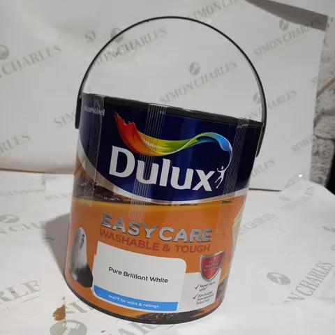 DULUX EASYCARE PURE BRILLIANT WHITE MATT EMULSION PAINT, 2.5L