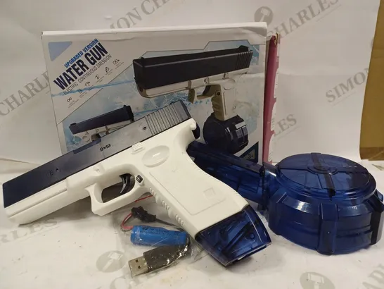 BOXED ELECTRIC CONTINUOUS EMISSION WATER GUN - BLUE 