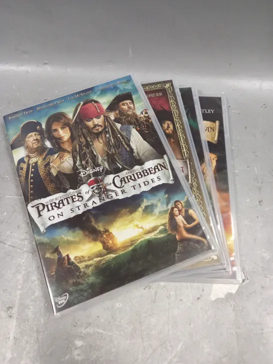 PIRATES OF THE CARIBBEAN FOUR MOVIE DVD COLLECTION 