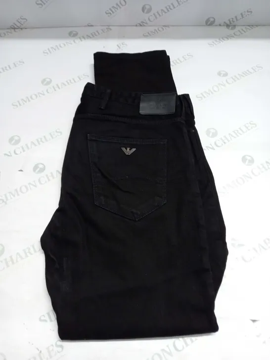 ARMANI DENIM JEANS IN BLACK SIZE 34