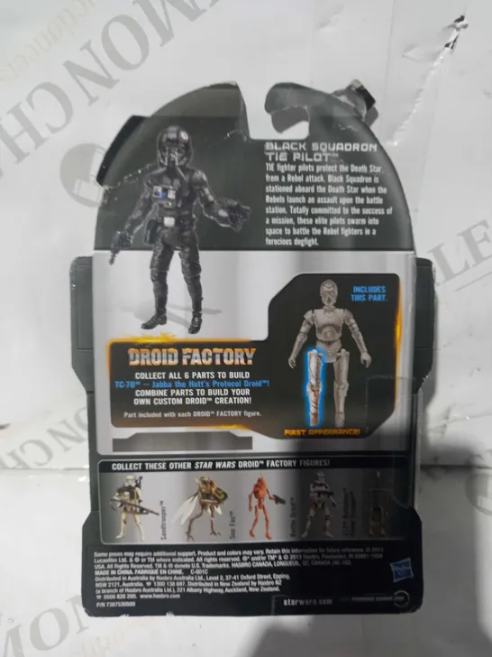 STAR WARS LEGACY COLLECTION BLACK SQUADRON TIE PILOT FIGURE