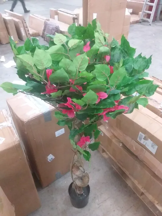 BOXED 120CM ARTIFICIAL BOUGAINVILLEA TOPIARY