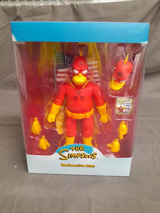 BOXED SUPER7 THE SIMPSONS ULTIMATES WAVE 4 RADIOACTIVE MAN ACTION FIGURE