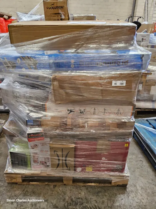 PALLET OF APPROXIMATELY 43 UNPROCESSED RAW RETURN HOUSEHOLD AND ELECTRICAL GOODS TO INCLUDE;