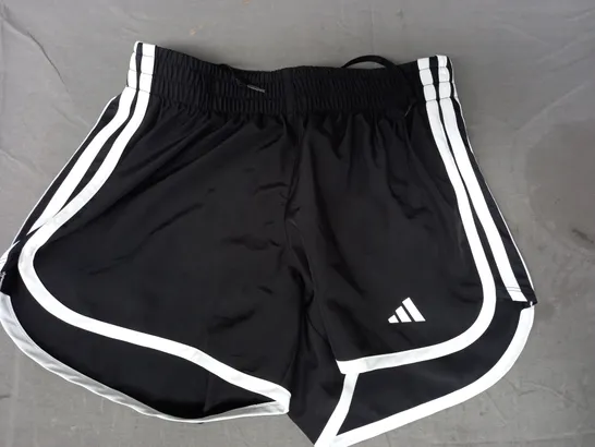 ADIDAS SHORTS IN BLACK/WHITE SIZE XS