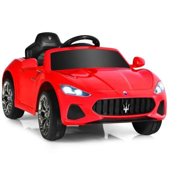 BOXED COSTWAY MASERATI 12V ELECTRIC KIDS RIDE ON CAR FOR 3+ YEARS OLD BOYS GIRLS - RED