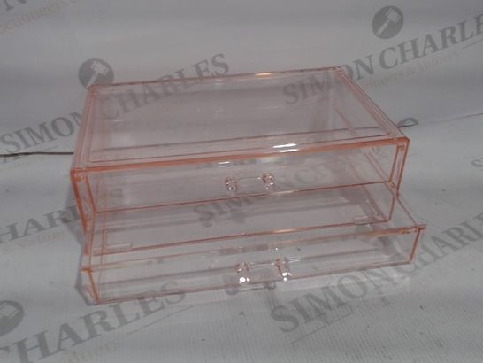 TILI 2 DRAWER ACRYLIC STORAGE SET