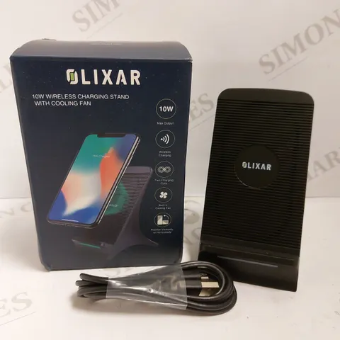 BOXED OLIXAR 10W WIRELESS CHARGING STAND WITH COOLING FAN