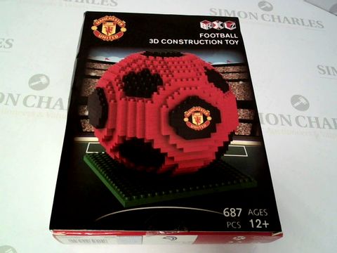 MANCHESTER UNITED FOOTBALL 3D CONSTRUCTION TOY