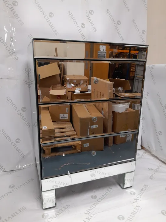 PARISIAN DRAWER MIRRORED BEDSIDE CABINET - COLLECTION ONLY  RRP £199