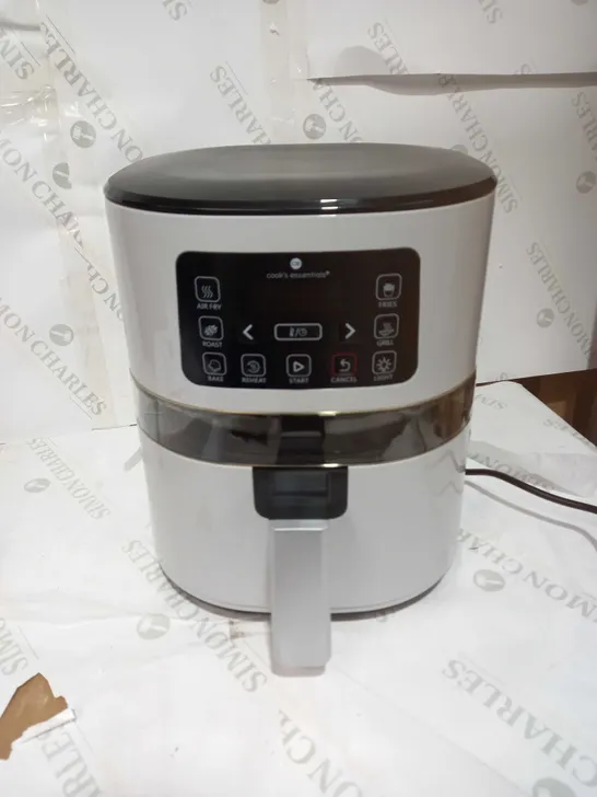 COOK'S ESSENTIALS 4.0L AIR FRYER WITH DIGITAL TOUCHSCREEN & VIEWING SCREEN - COOL GREY