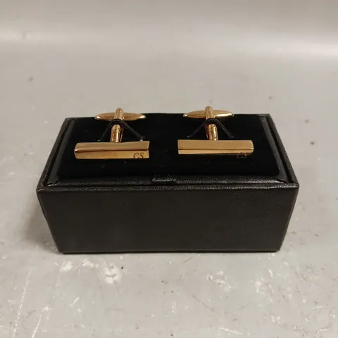 BOXED DESIGNER PERSONALISED 'CS' CUFF LINKS	