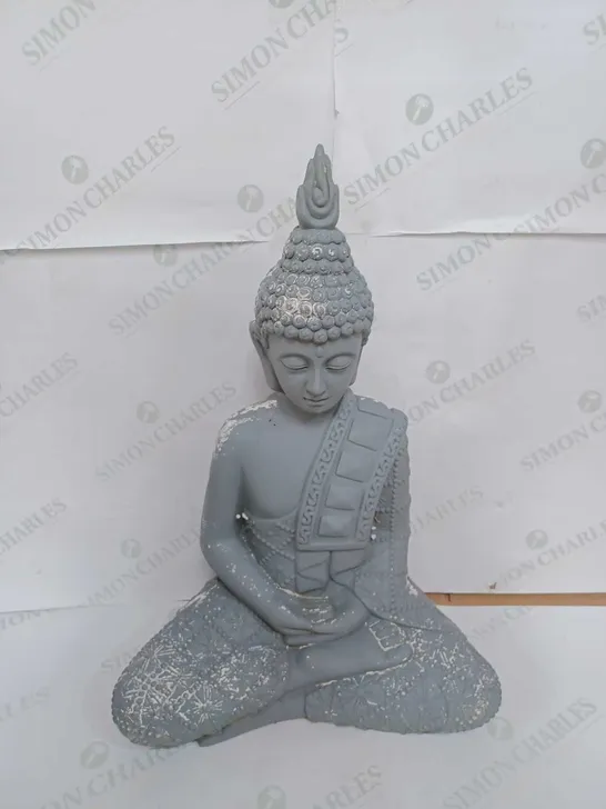 BUDDHA STATUE DECORATION GREY