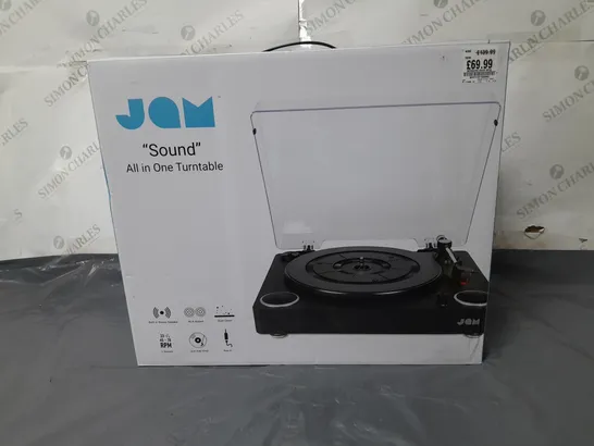 LOT OF 3 BOXED JAM SOUND ALL IN ONE TURNTABLES