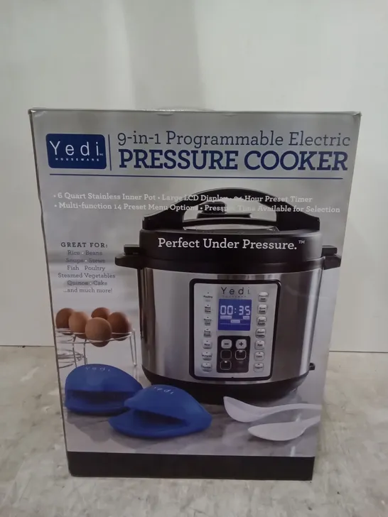 BOXED YEDI 9 IN 1 PRESSURE COOKER