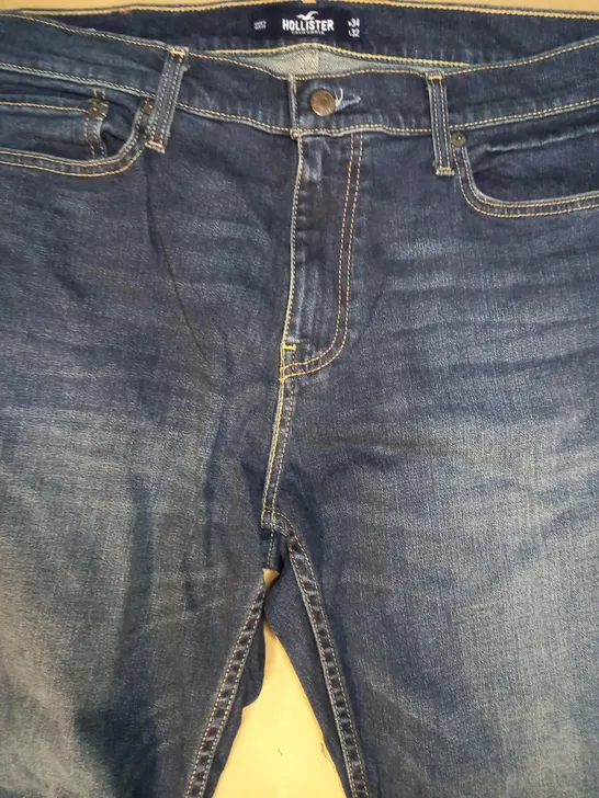 HOLLISTER JEANS IN BLUE SIZE W34 L32