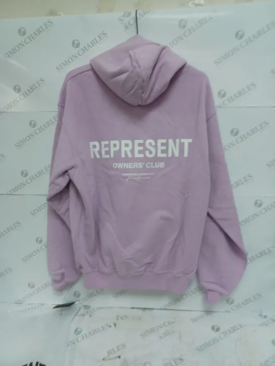 REPRESENT OWNERS CLUB HOODIE - PASTEL LILAC SMALL 