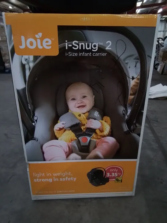 BOXED JOIE I-SNUG 2 I-SIZE INFANT CARRIER