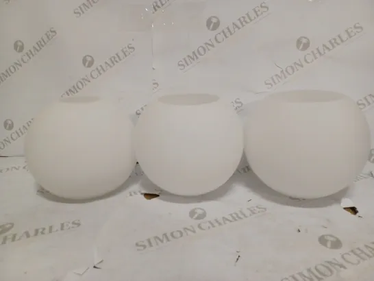 SET OF 3 LIGHT BULB SHIELDS 