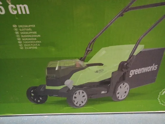 GREENWORKS CORDLESS LAWNMOWER