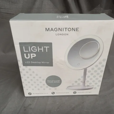 BOXED MAGNITUDE LONDON LIGHT UP LED DESKTOP MIRROR