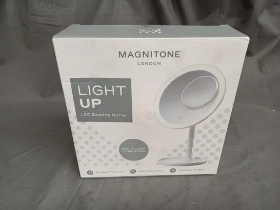 BOXED MAGNITUDE LONDON LIGHT UP LED DESKTOP MIRROR