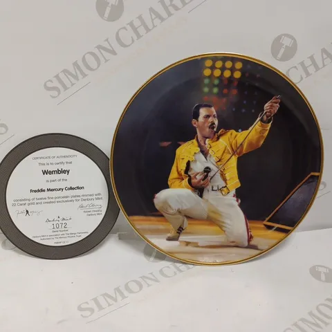 FREDDIE MERCURY COLLECTION 'WEMBLEY' PORCELAIN PLATE