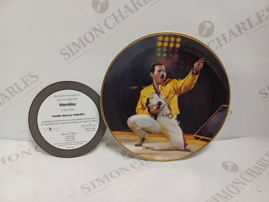 FREDDIE MERCURY COLLECTION 'WEMBLEY' PORCELAIN PLATE