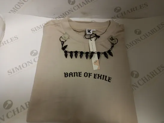 KOI VEGAN BANE OF EXILE OVERSIZED TSHIRT - SIZE S