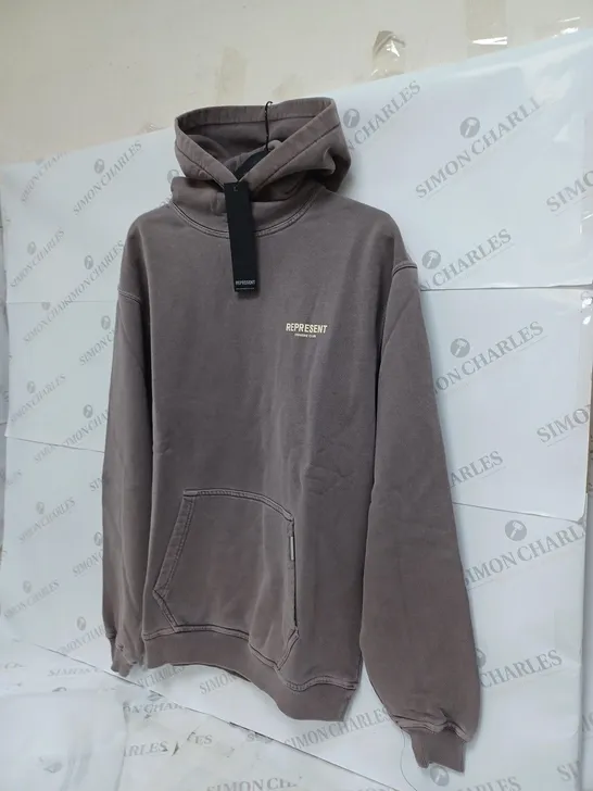 REPRESENT OWNERS CLUB HOODIE FOG SMALL 