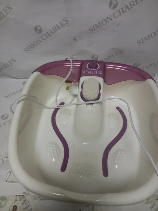 HOMEDICS BUBBLEMATE FOOT SPA AND MASSAGER