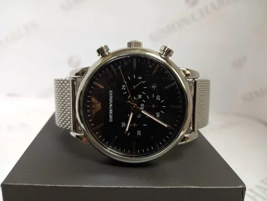 EMPORIO ARMANI CHRONOGRAPH STAINLESS STEEL WATCH RRP £279