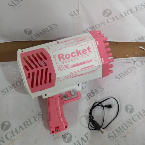 BOXED 69 HOLE FOAMING ROCKET BUBBLE GUN 