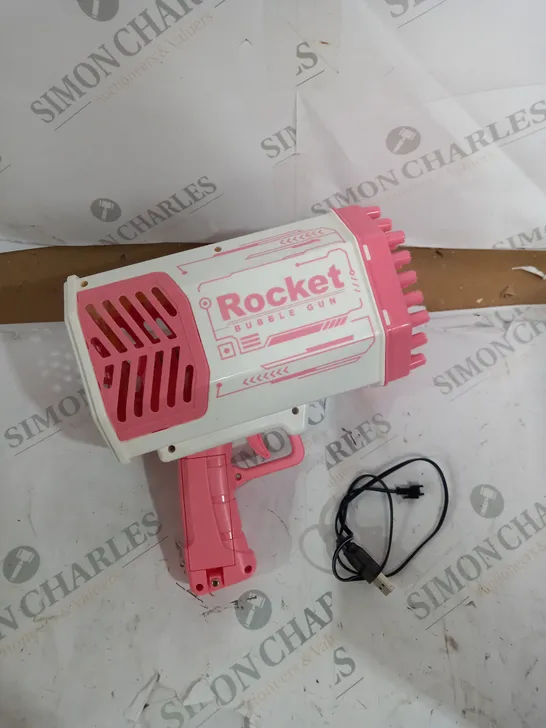 BOXED 69 HOLE FOAMING ROCKET BUBBLE GUN 