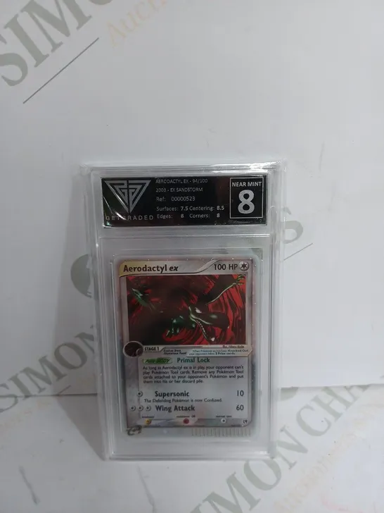 GET GRADED AERODACTYL EX 94/100 NEAR MINT POKEMON CARD 