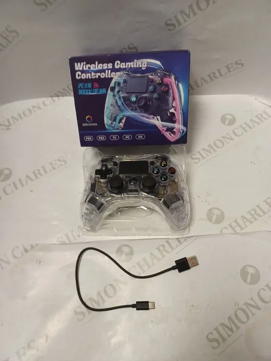 BOXED WIRELESS CONTROLLER PS4, PS3, TV, PC AND IOS. WITH USB CHARGING CABLE