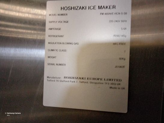 HOSHIZAKI ICE MAKER FM-480-AKE-HCN-S-SB WITH STAND & TROLLEY