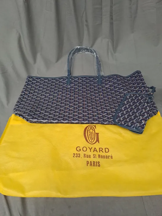 GOYARD SAINT-LOUIS LEATHER TOTE BAG 