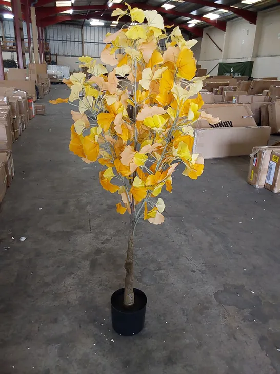 BOXED LARGE ARTIFICIAL GINKGO TREE 150CM