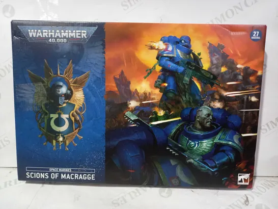 WARHAMMER 40K SPACE MARINES SCIONS OF MACRAGGE (BOX OF 27 MINIATURES)