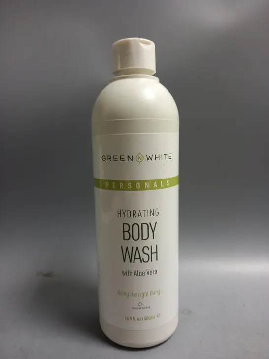 BOX OF APPROX 30 GREEN N WHITE HYDRATING BODY WASH - COLLECTION ONLY