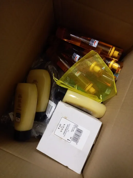 BOX OF APPROXIMATELY 20 ITEMS TO INCLUDE NIPPON FLY KILLER, AQUOLINA SHOWER GEL, EUA DE KRIZIA ETC