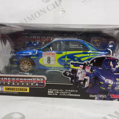 TRANSFORMERS BINALTECH SMOKESCREEN 1:24 SCALE SUBARU IMPREZA WRC 2003