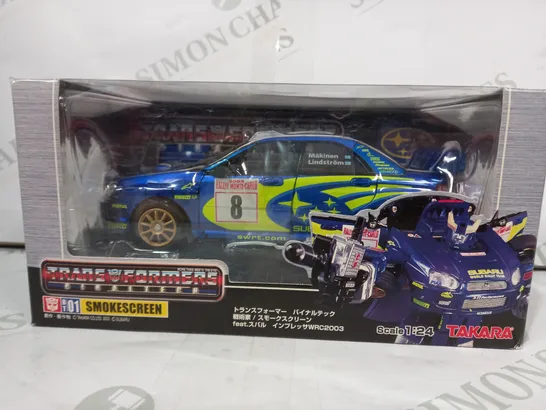 TRANSFORMERS BINALTECH SMOKESCREEN 1:24 SCALE SUBARU IMPREZA WRC 2003