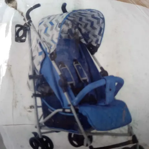 MY BABIIE MB02 STROLLER BLUE/GREY COLLECTION ONLY 