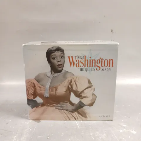 DINAH WASHINGTON THE QUEEN SINGS 4 CD BOX SET 